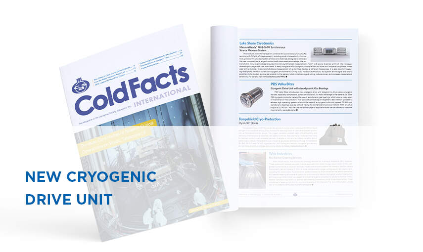 New cryogenic drive unit with aerodynamic gas bearings