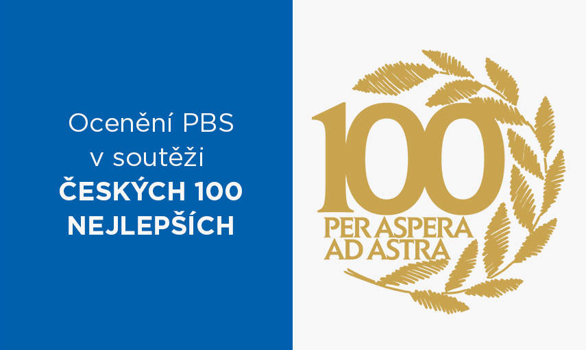 Společnost PBS byla oceněna v rámci v rámci soutěže „ČESKÝCH 100 NEJLEPŠÍCH”